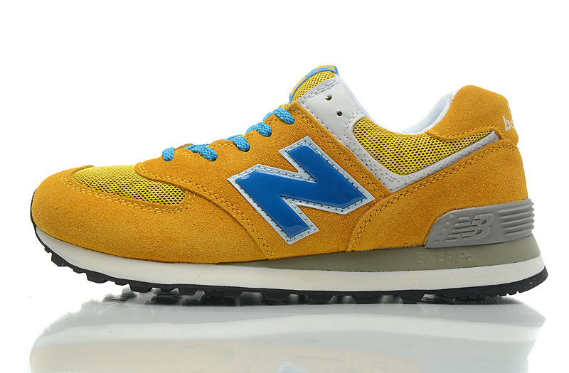 Chaussure New Balance Running 574 Homme en Jaune Pas Cher